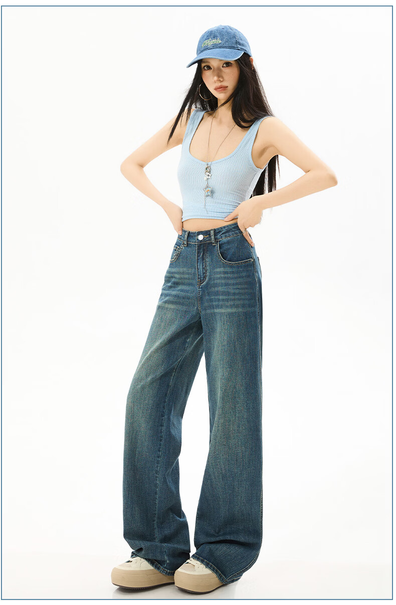 Xueqiman Narrow Straight Leg Jeans Women 2026 New High Waist Slim Tencel Denim Pants Female 17