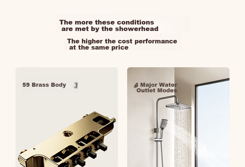 Anhua Bathroom Shower Set Brass Body Pressurized Piano Key Gun Gray Round Tube N4S9048GGW 2