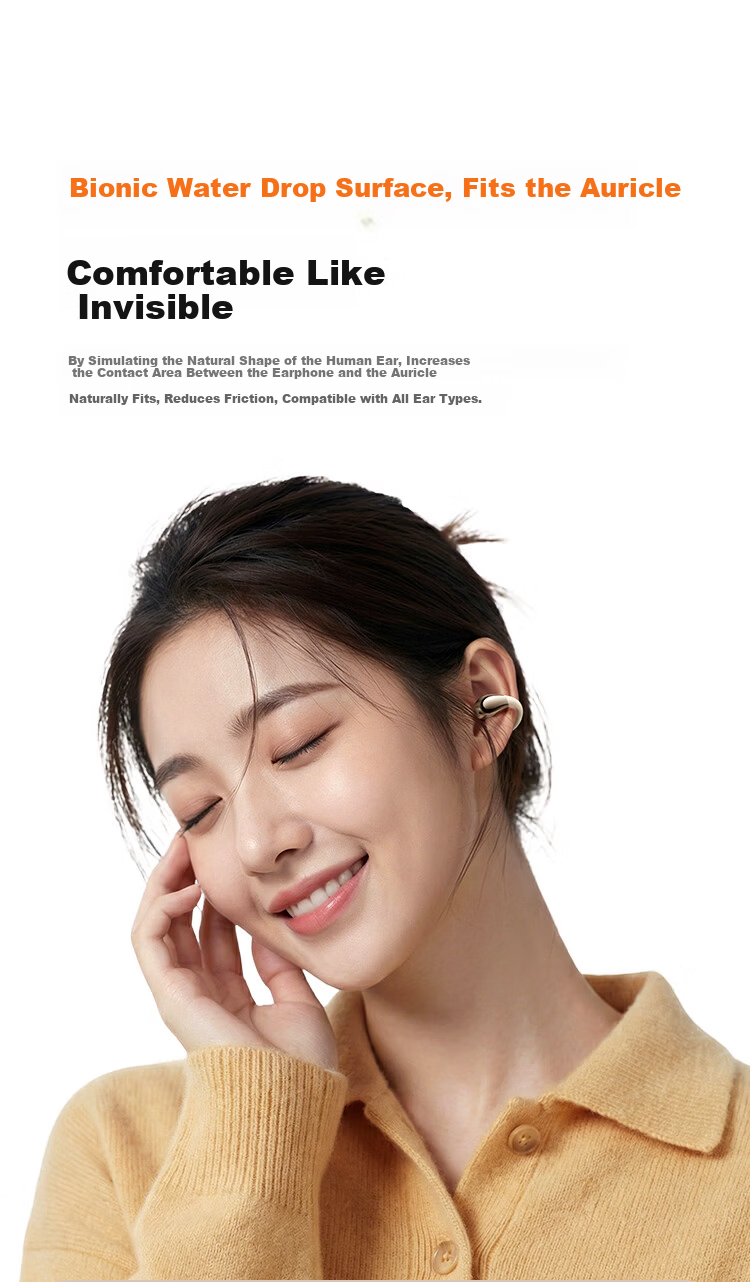 Linklike Ergonomic Certified Bluetooth Ear Clip-On Earphones 2026 Latest Model for Women Comfortable Long Wear Running 13