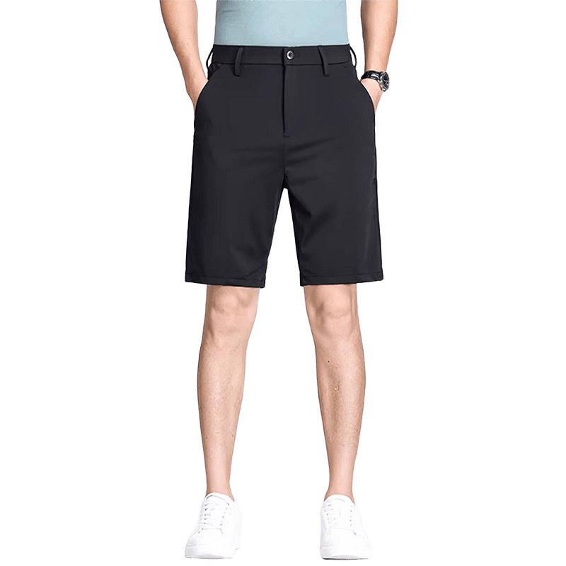 RED DRAGONFLY Men's Business Commuter Ice Silk Cool Four-Way Stretch Comfortable Breathable Skin-Friendly Wrinkle-Resistant Loose Casual Shorts