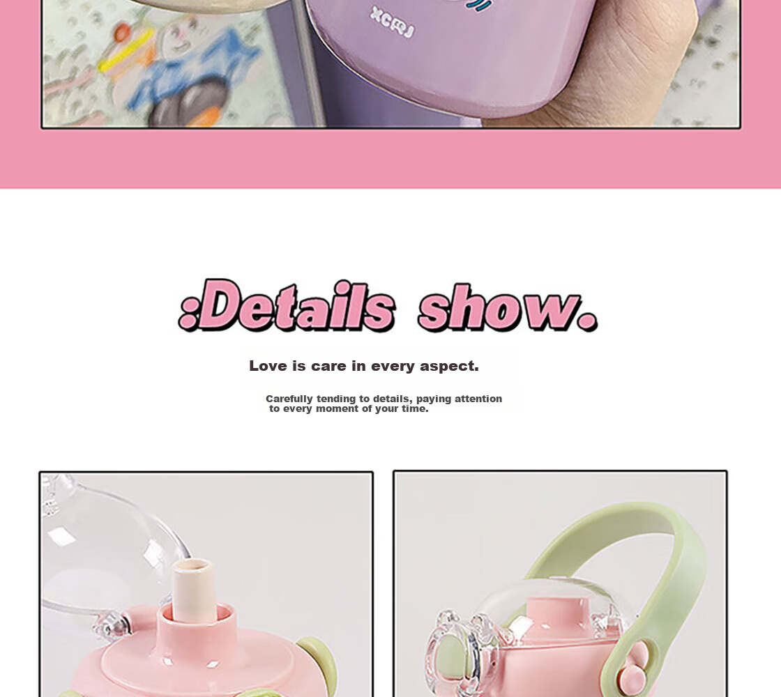 MINISO Sanrio Series 316 Magic Bullet Lid Children's Insulated Cup 500mL Beige 18