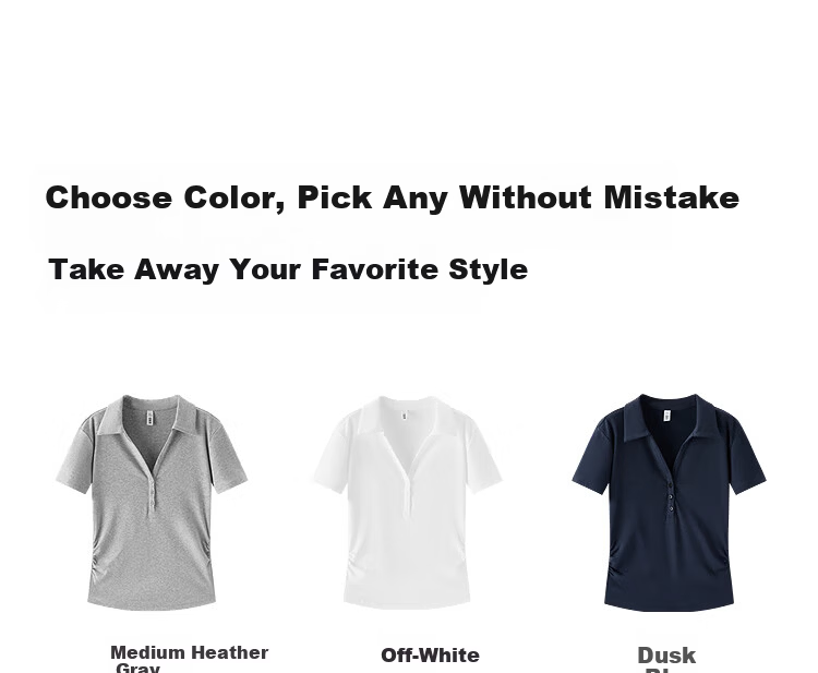 Semir Women's Summer Short Pleated Slim Fit Polo Shirt 2026 Cool Shoulder Top 109326115007 11