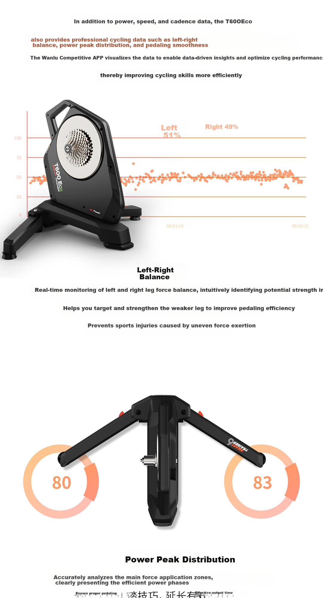 Magene T600 Eco Smart Direct-Drive Indoor Cycling Trainer for Mountain and Road Bikes with Self-Generating Power and External Charging 5