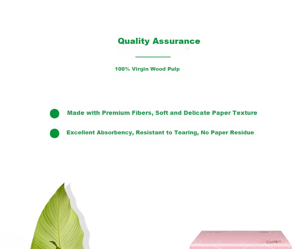 Qingfeng 2-Ply Facial Tissue 200 Sheets * 48 Packs Tri-Color Natural Wood Napkins Bulk Box 5