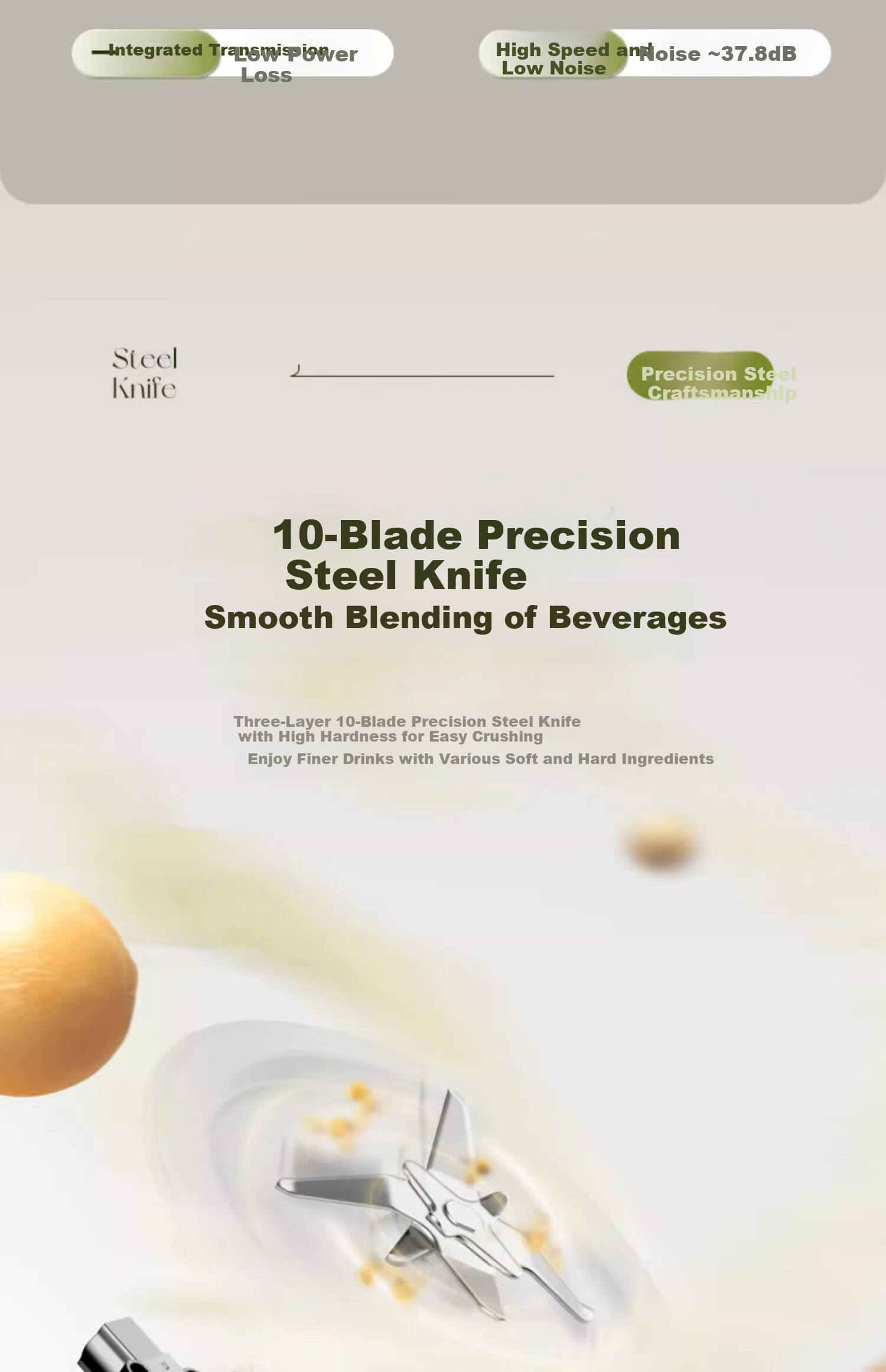 AUX 1.2L Titanium Blade Multifunctional Household Blender Soy Milk Maker Juicer 2025 New Model Small Grain Grinder Food Processor 22