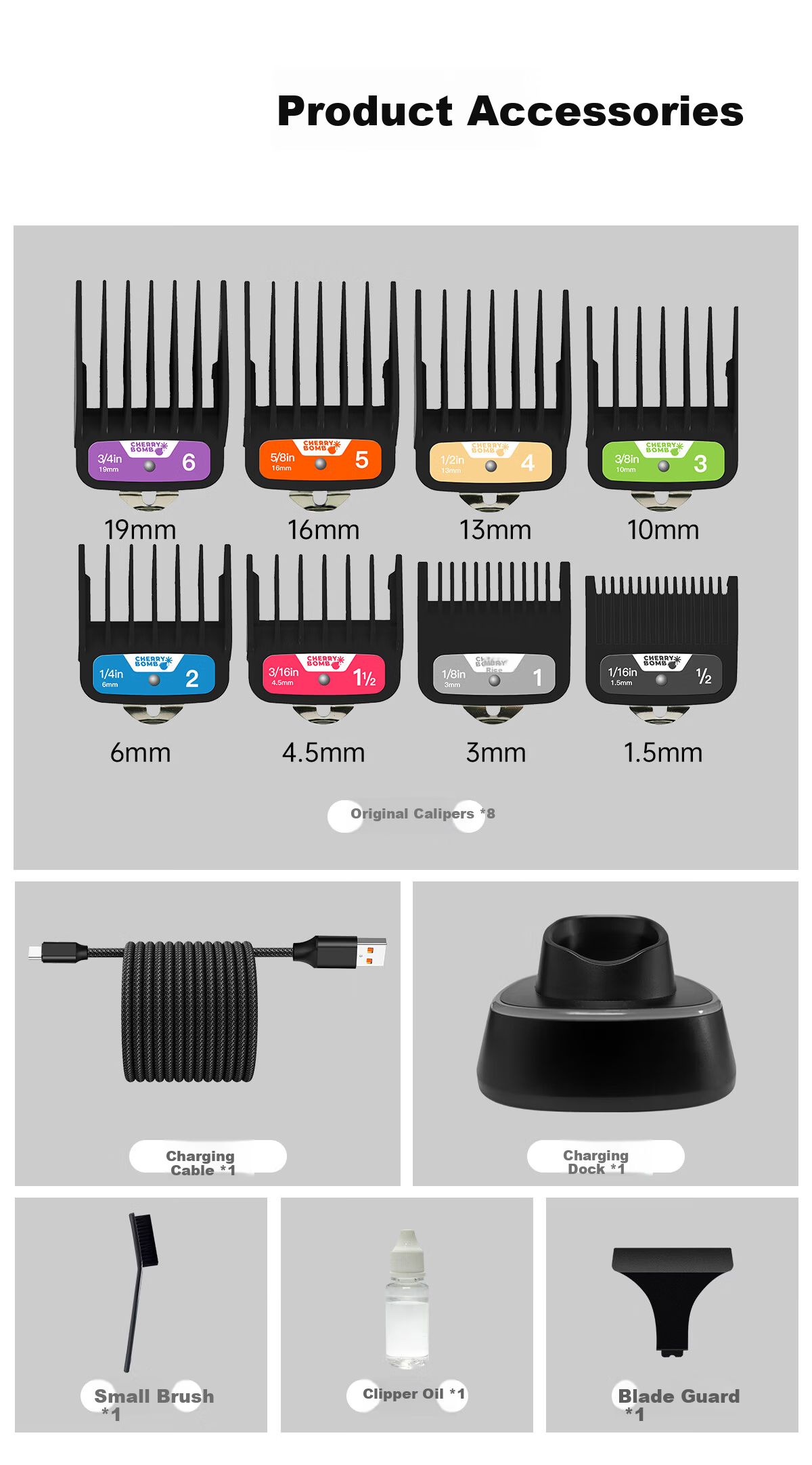 CHERRY BOMB Cherry UD Shenshou Pomade Electric Hair Clipper Professional Gradient Haircut Magnetic Levitation Motor Barber Shop Hair Trimmer 10