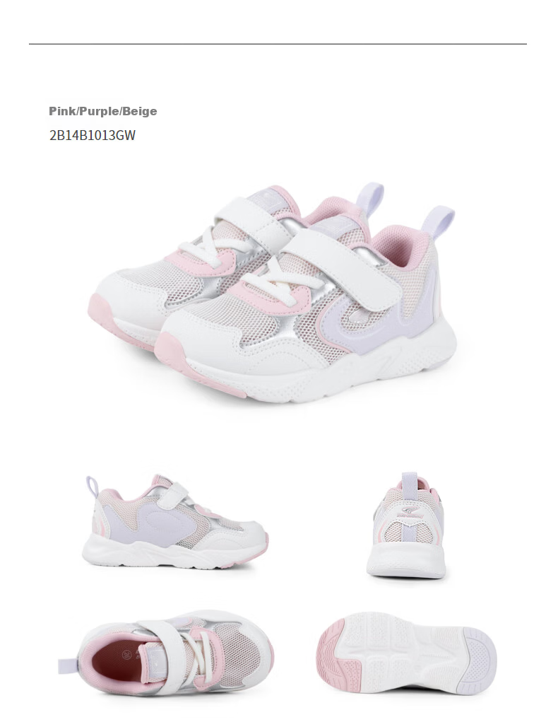 Dr. Kong Spring Breathable Sports Shoes for Boys and Girls Toddler Walking Shoes Kids Shoes Pink/Purple/Beige Size 23 14