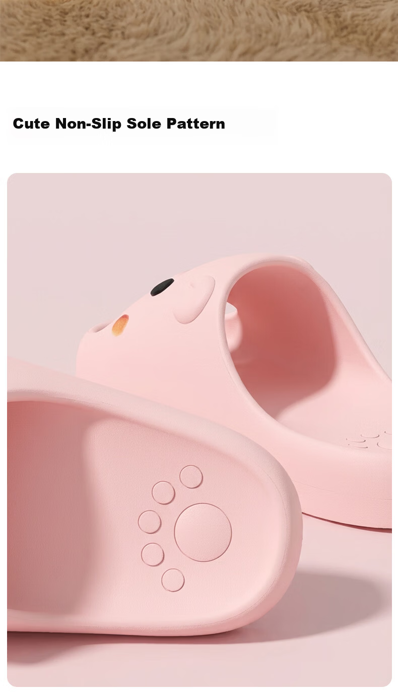 She Enjoy Cute Cartoon Style Indoor Bathroom Thick Sole Slippers 12