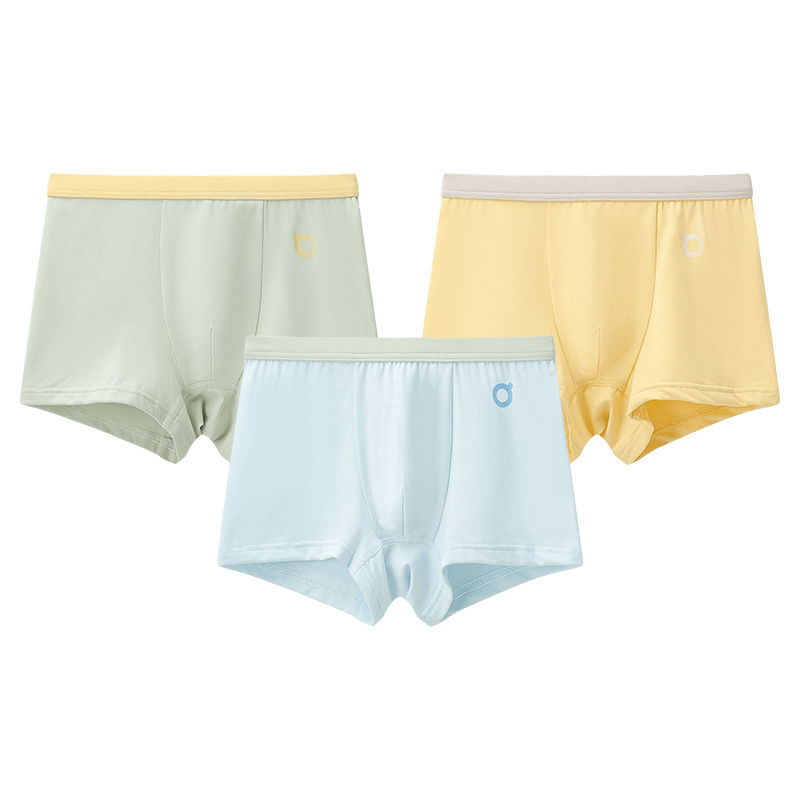 Hodo Children's Modal Cotton Antibacterial Boxer Briefs for Boys and Girls Youth Four-Point Shorts H5K4111 Set of 2 Size 160
