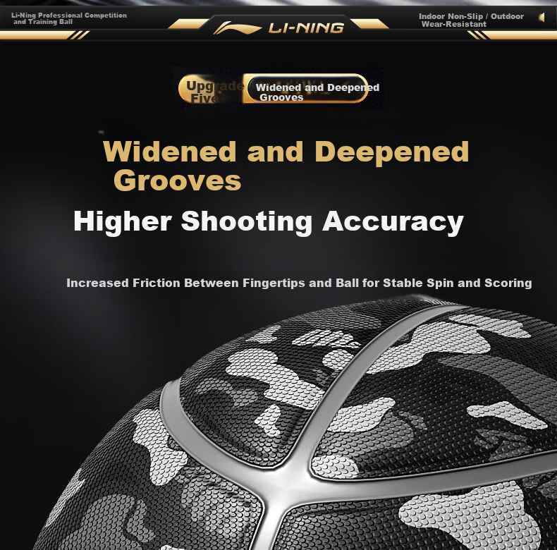 Li-Ning No.7 Basketball Adult Competition Youth Middle School Anti-Slip Wear-Resistant No.7 Children's Indoor Outdoor Basketball 15
