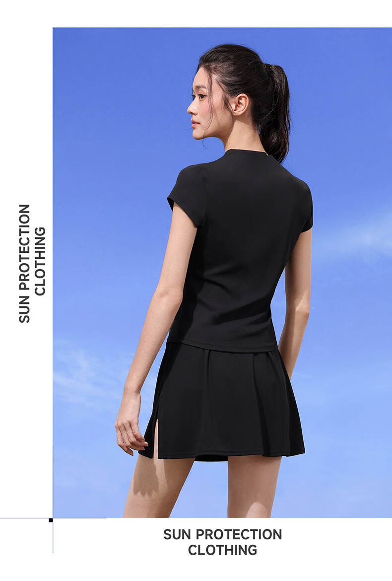 CAMEL Yoga Sun Protection Quick-Dry Breathable Anti-Exposure Sports Shorts Skirt for Women Y26BAWL6015 Phantom Black L 20