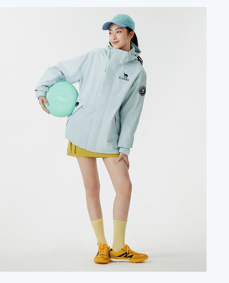 CAMEL [Yudawzhe] Outdoor Three-In Jacket, Unisex Style, Windproof, Waterproof Mountaineering Coat 30