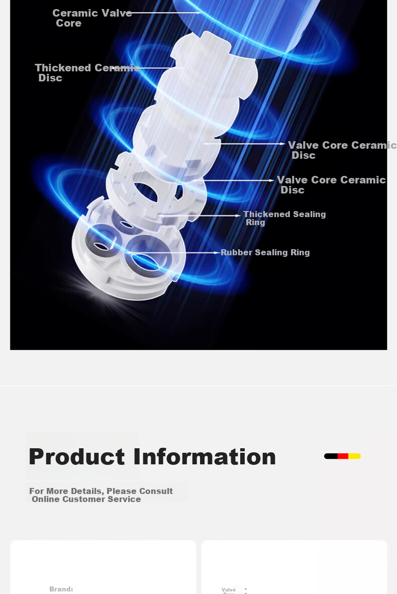 HOMK [Germany] Single Cold Basin Faucet Splash-Proof Bathroom Sink Tap 12