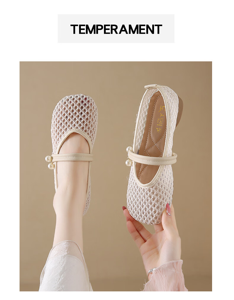Cartelo Crocodile Women's Summer New Hollow Breathable Casual Shoes Open Toe Soft Sole Slip-On Sandals 1841 Beige Size 37 6