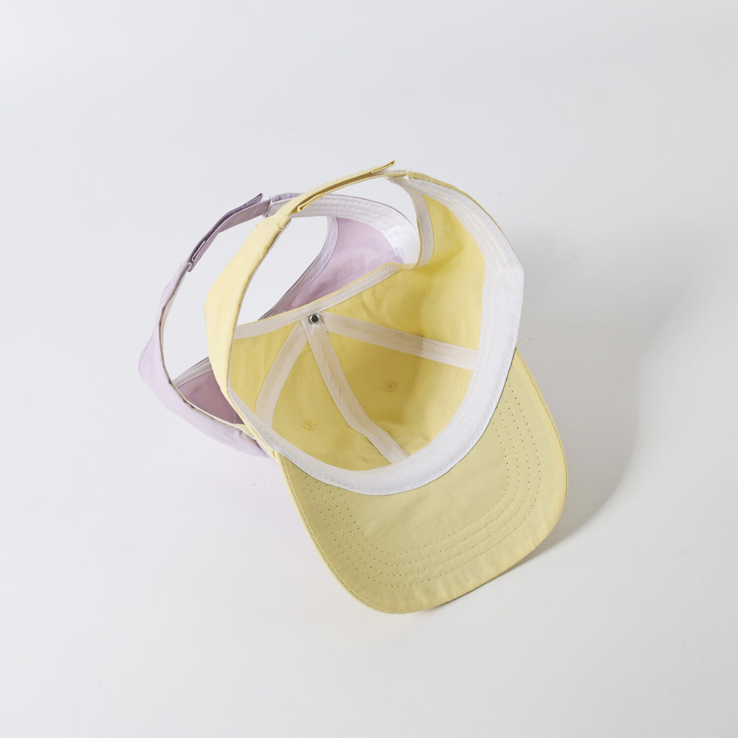Mumuwu Kids Sun Protection Hat Thin Half-Top Baseball Cap Ponytail Sunshade Quick-Dry Breathable Duckbill Cap Pink 7