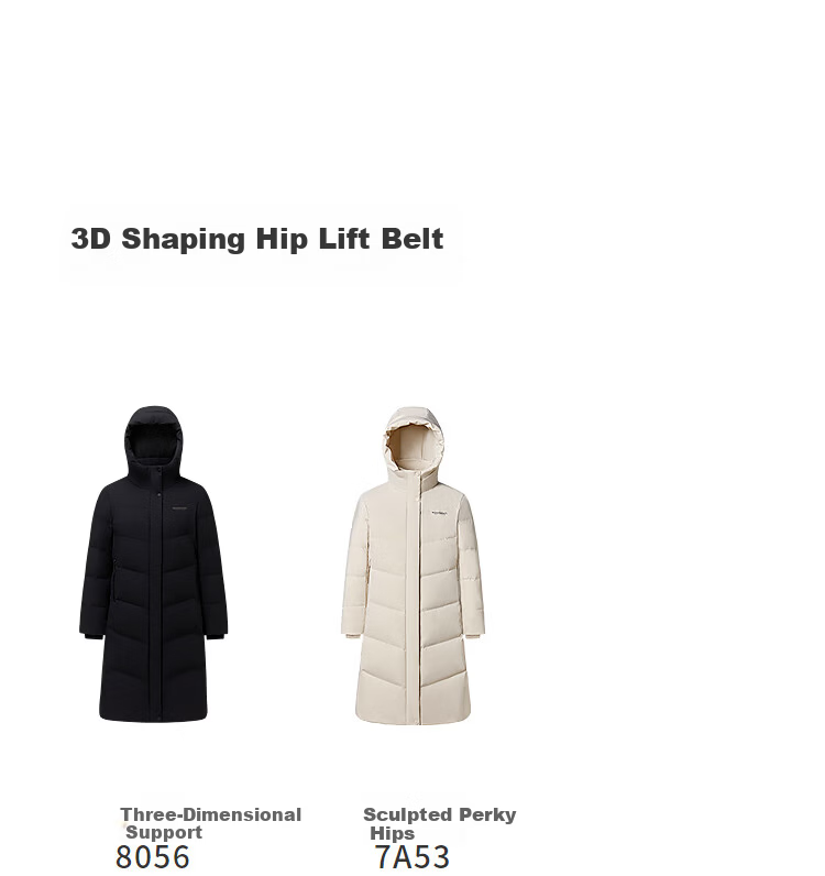 BOSIDENG Women's Off-Season 90% Down Thickened Hooded Loose Mid-Length Casual Warm Coat 13