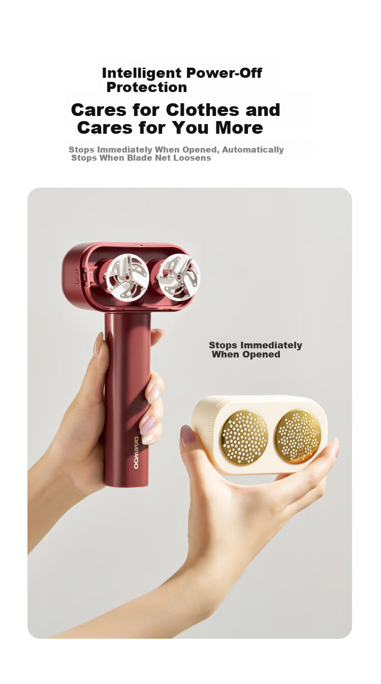 DAEWOO Rechargeable Fabric Shaver Lint Remover M7-SE Household Clothes Fuzz Remover Pilling Trimmer 19