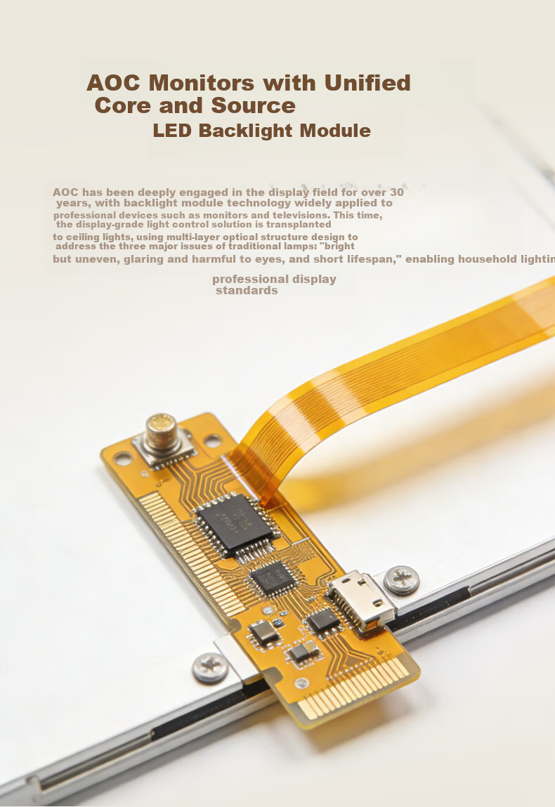 AOC Eye-Care Bedroom Ceiling Light Simple LED Ultra-Thin LED Chip Xiaomi Smart 48W with Installation Included 4
