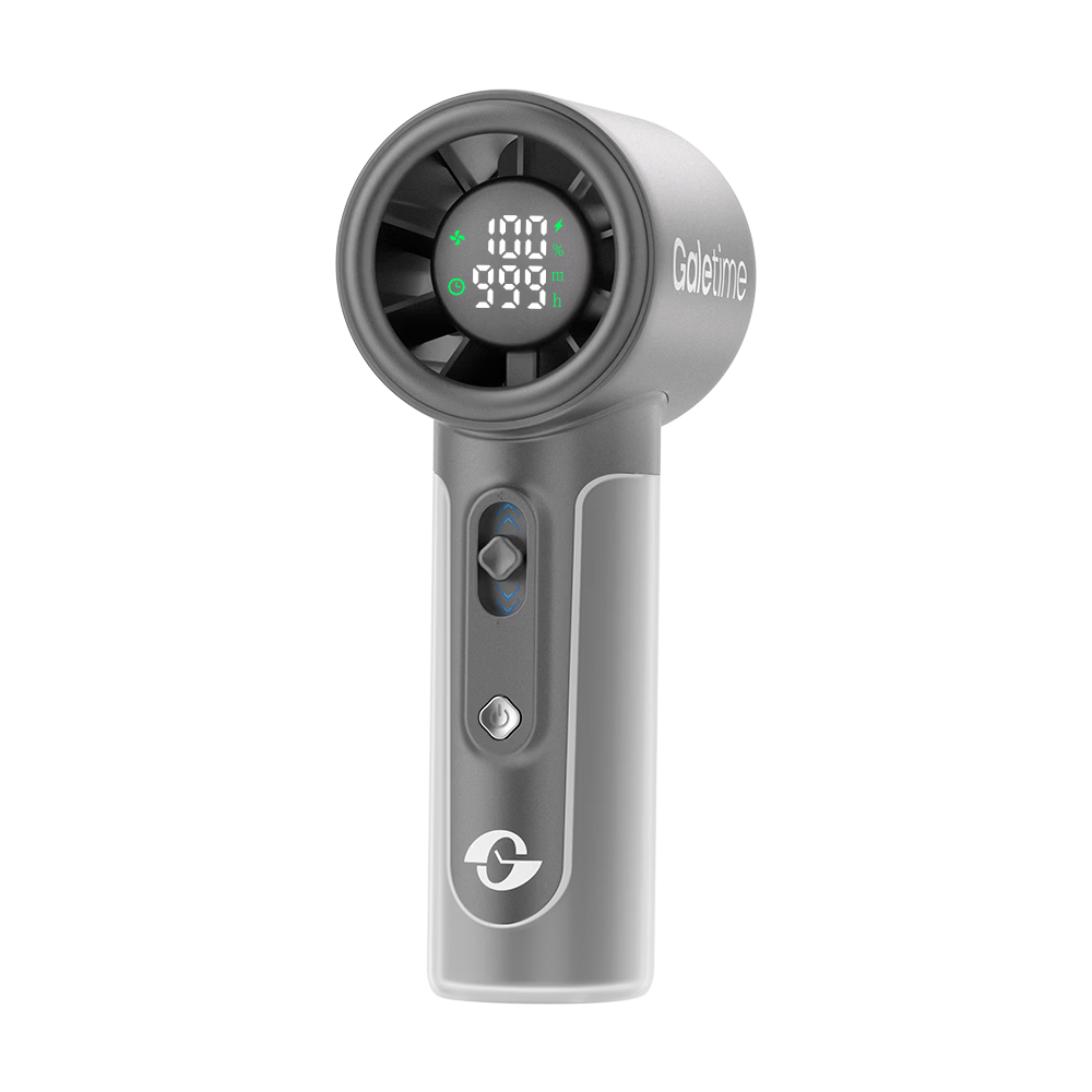 DaFeng Time Innovative Display Endurance Technology High-Speed Handheld Timer Fan Silent Portable Personal Cooling Rechargeable Long-Lasting Mini Powerful Small Electric Fan
