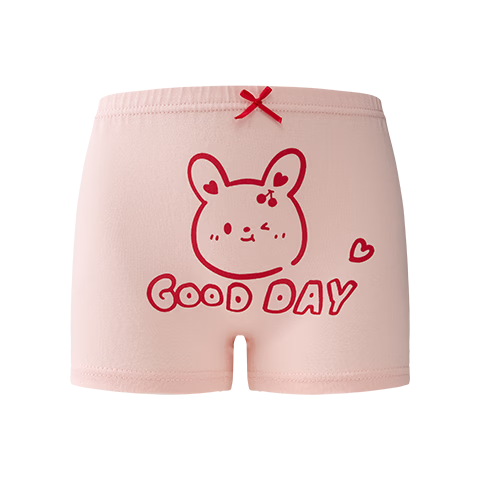 MiiOW Children's Underwear, Girls' Boxer Briefs, Pure Cotton 100%, Four-Corner Shorts, for Toddlers And Older Kids, 3-6 Years Old, Short Pants, 12 Bottom Shorts
