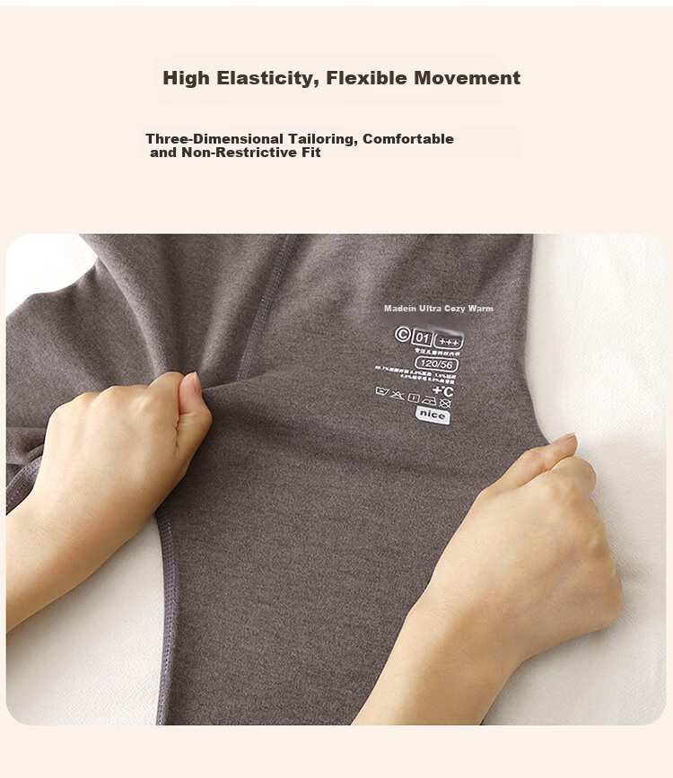 YUZHAOLIN Kids Thermal Pants Unisex Autumn School Uniform Wool Silk Base Layer Coffee Color Size 120 11