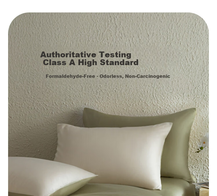 MUJI Origin Series 60-Count Xinjiang Cotton Four-Piece Set Ultra-Soft Class A Antibacterial Pure Cotton Bedding Set 1.8/2.0m Bed Glacier Blue 15