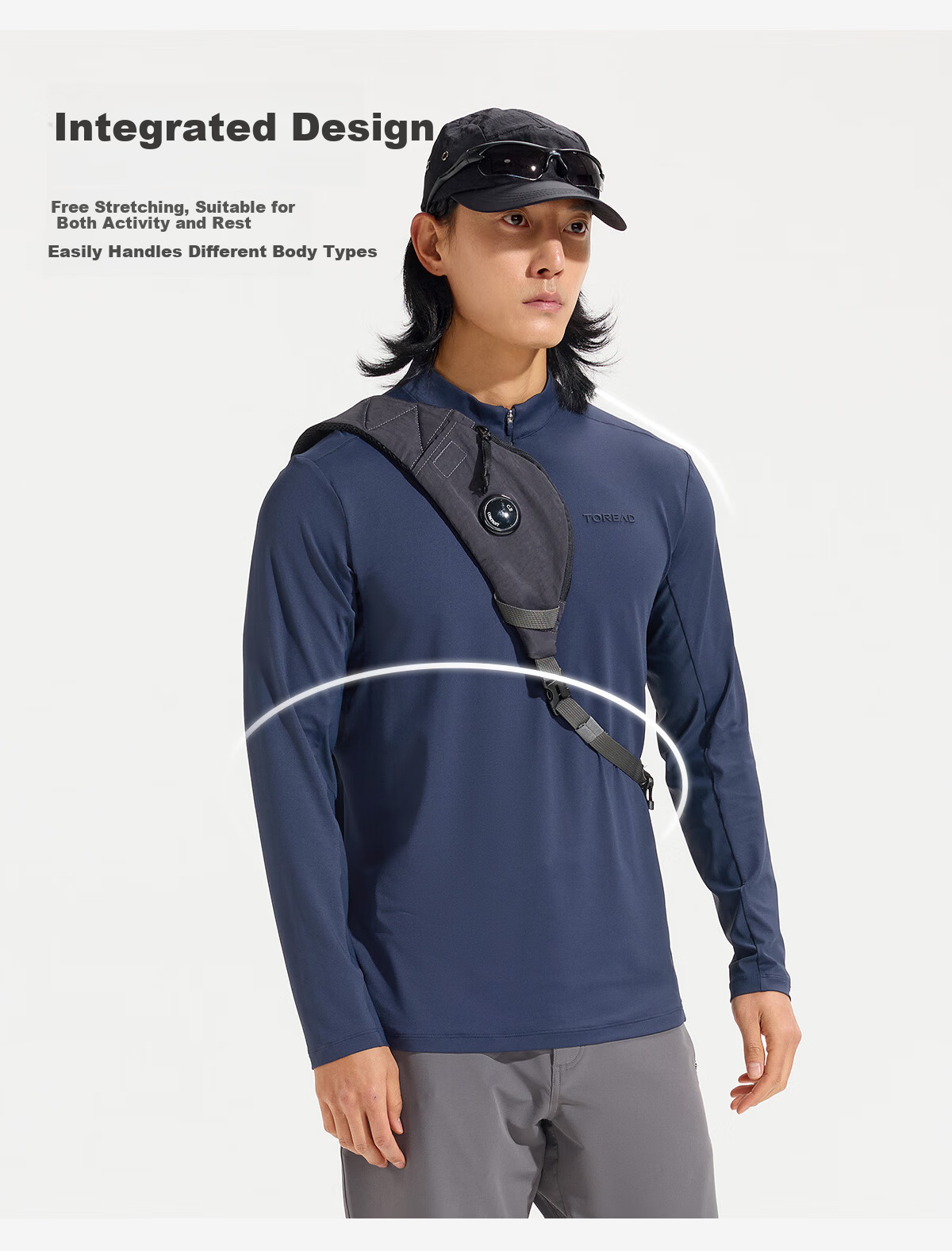 TOREAD Mall-Matching Functional Long-Sleeve T-Shirt for Men, 2026 New Style, Quick-Dry, Elastic, Breathable Sports Top, TAJJAO81033 10