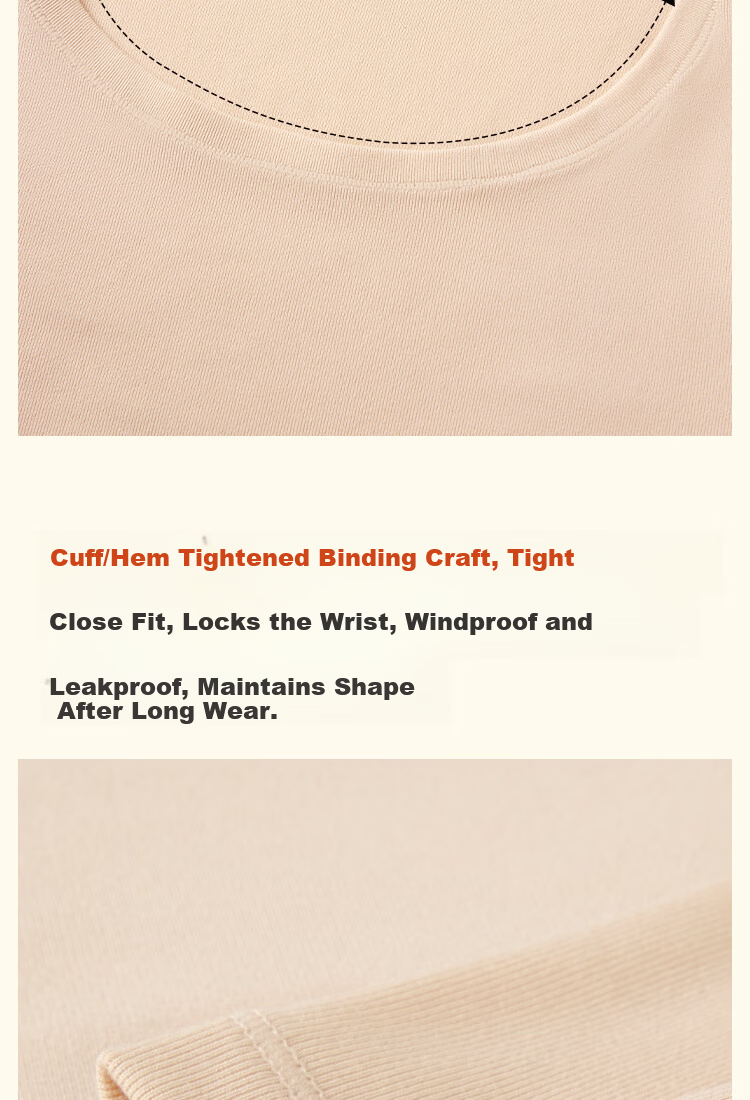 MiiOW Thin Autumn Thermal Underwear Set for Women - Warm Long Johns and Top for Fall and Winter 10