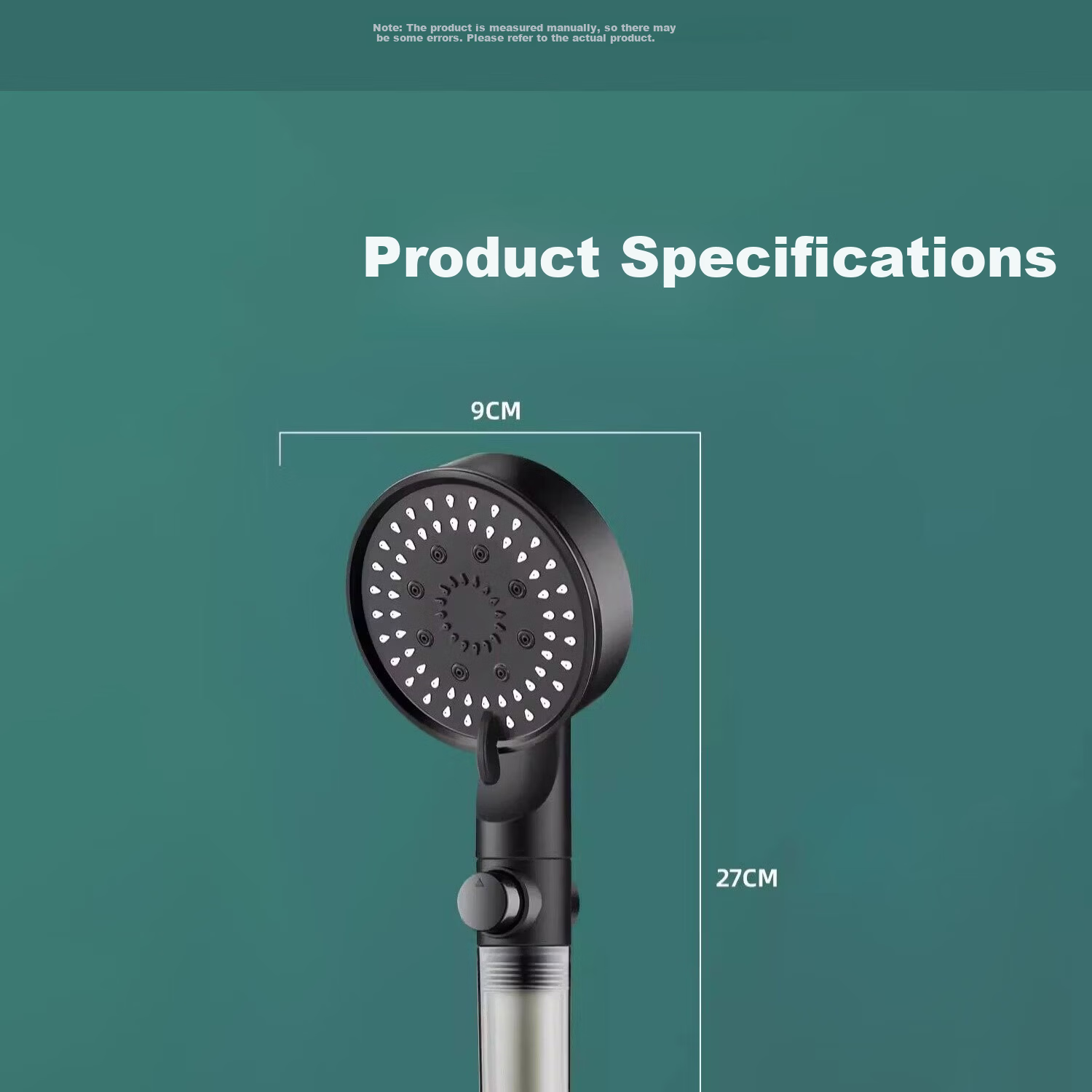 Del 28-Year Brand High-Pressure Shower Head Super Strong Water Flow Filtered Shower Head with Water Stop Function 22