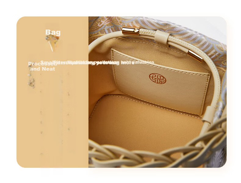 PmSix 520 Valentine's Day Gift for Wife Women's Bag New Chinese Style National Silk Mulberry Silk Ancient Style Shoulder Crossbody Bucket Bag 7