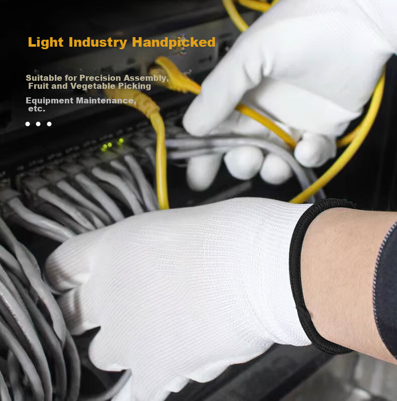 Kailehu PU Coated Palm Gloves Gray 10 Pairs, Coated Work Gloves, Labor Protection, Wear-Resistant, Anti-Slip, Breathable, Comfortable for Fine Work, Dust-Free, Size S 5
