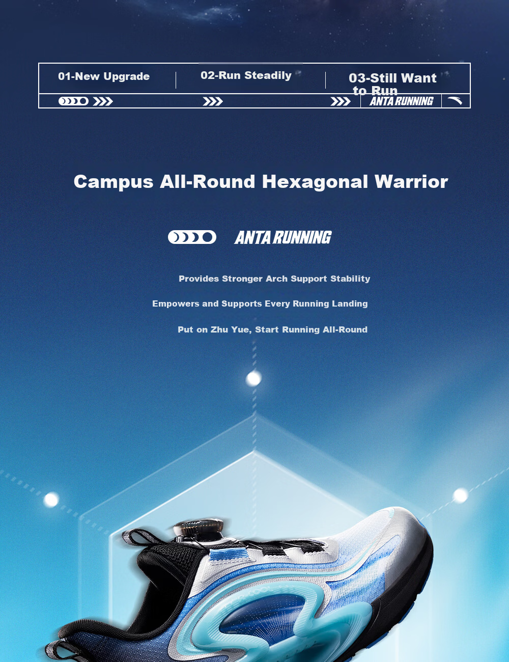Anta Kids Running Shoes Zhuyue 2026 Summer Breathable Boys and Girls Professional Shock Absorption Running Shoes A12625588 2