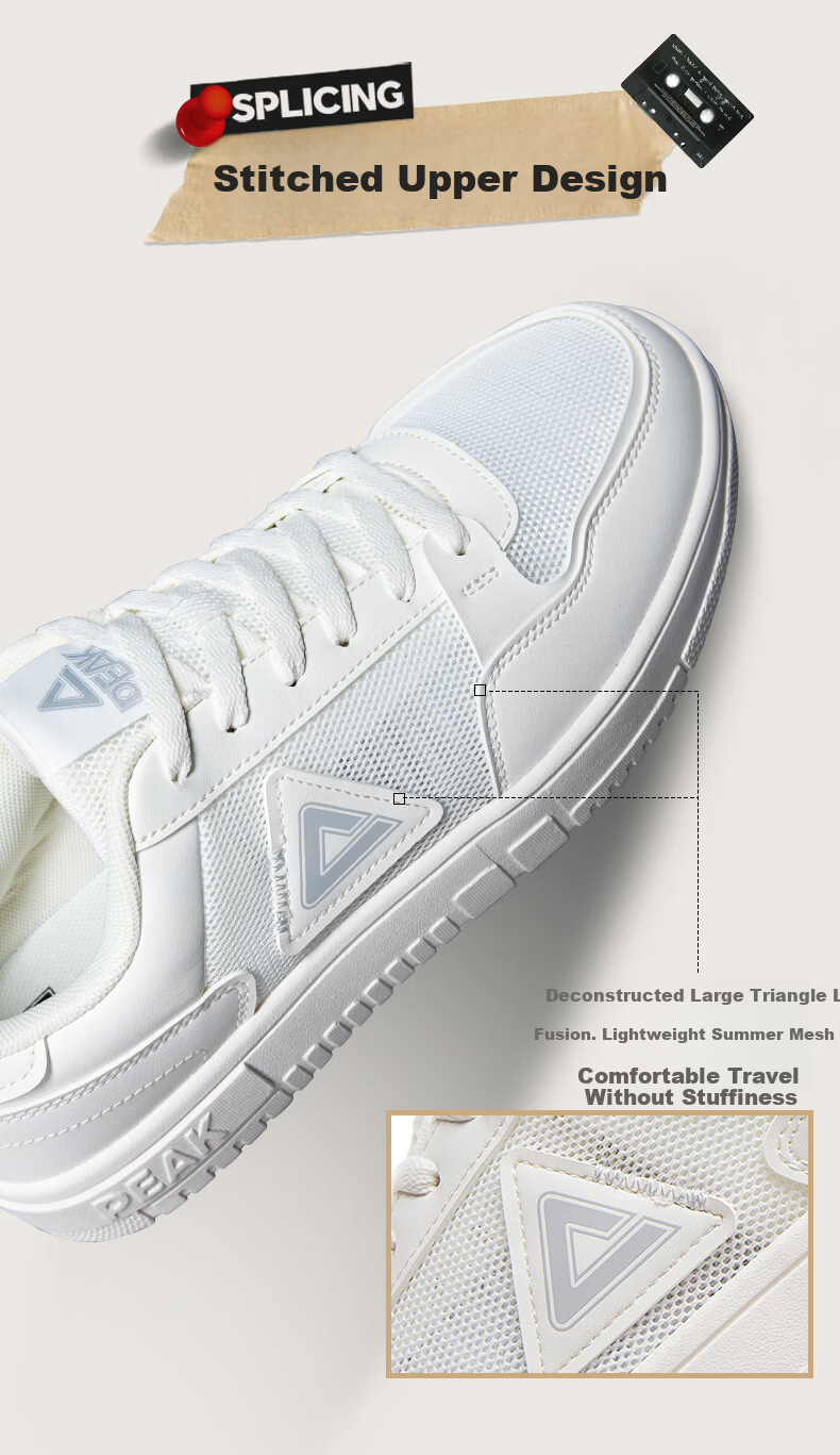 Peak Taiji Air Force One Men's Mesh Breathable Retro Casual Sports Sneakers DB2620187 5