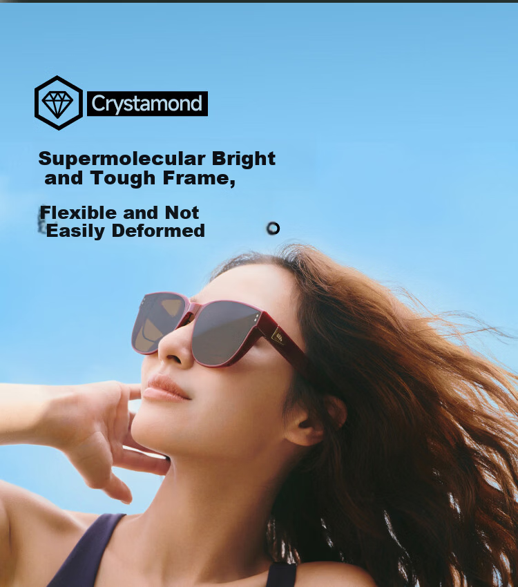 Banana Under Sunglasses Unisex Prescription Clip-On Polarized Driving Outdoor Round Square Frame FD008 12