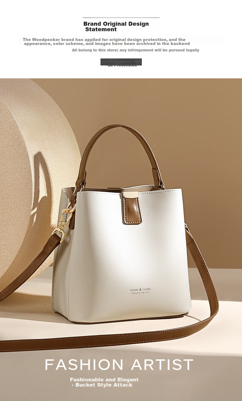 TUCANO Women's Bag 2026 New Shoulder Bag Luxury Bucket Bag Handbag Crossbody Bag Birthday Gift for Women 1
