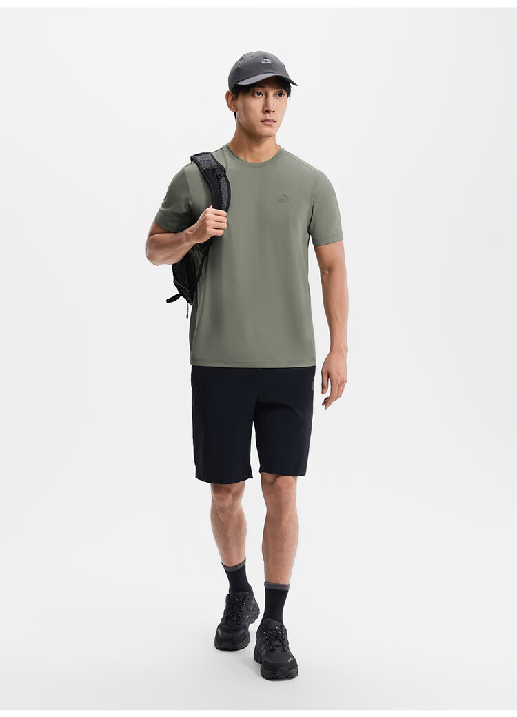 Pelliot Outdoor Quick-Dry T-Shirt Unisex Spring Summer Antibacterial Moisture-Wicking Sun Protection Short Sleeve Hiking Mountaineering Lightweight Top 116215078 24