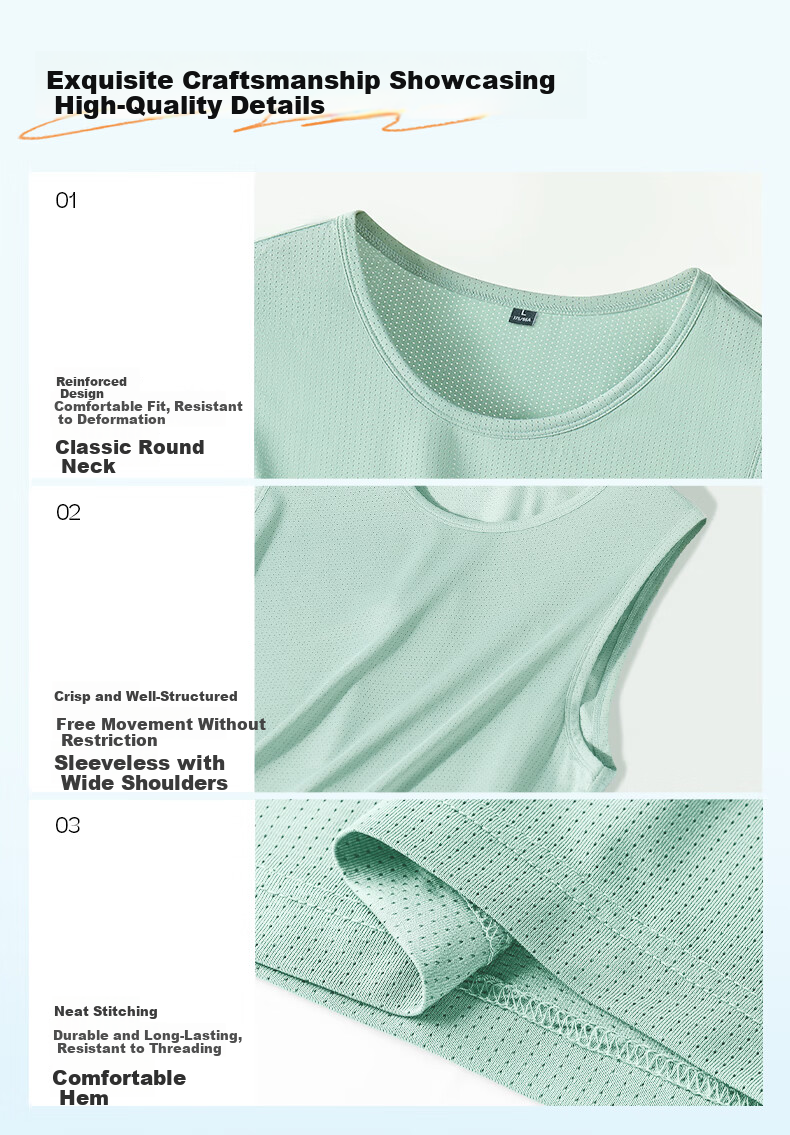 JEANSWEST LIFE Men's Summer Quick-Dry Vest Ice Silk Breathable Sweat-Absorbing Sleeveless T-Shirt Casual Sports Tank Top A 8