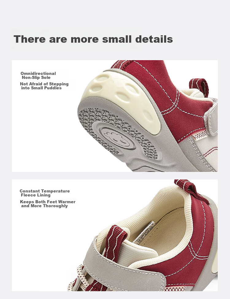 Balabala Kids Toddler Walking Shoes Baby Steady Shoes Boys Girls 2026 New Spring Autumn Outdoor Trendy Red Shoes 9