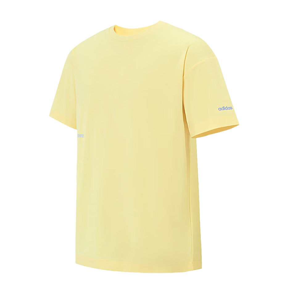 Adidas Unisex Quick-Dry Breathable Casual Short Sleeve Comfortable Running Sports T-Shirt JM3379 Yellow 2XL