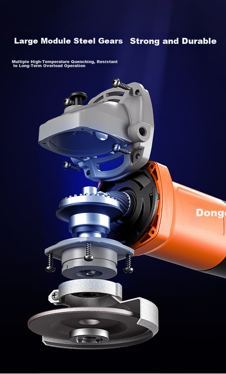 Dongcheng 1010W High Power Multifunctional Angle Grinder Cutting Grinding Polishing Hand Grinder DSM1010-100S 7