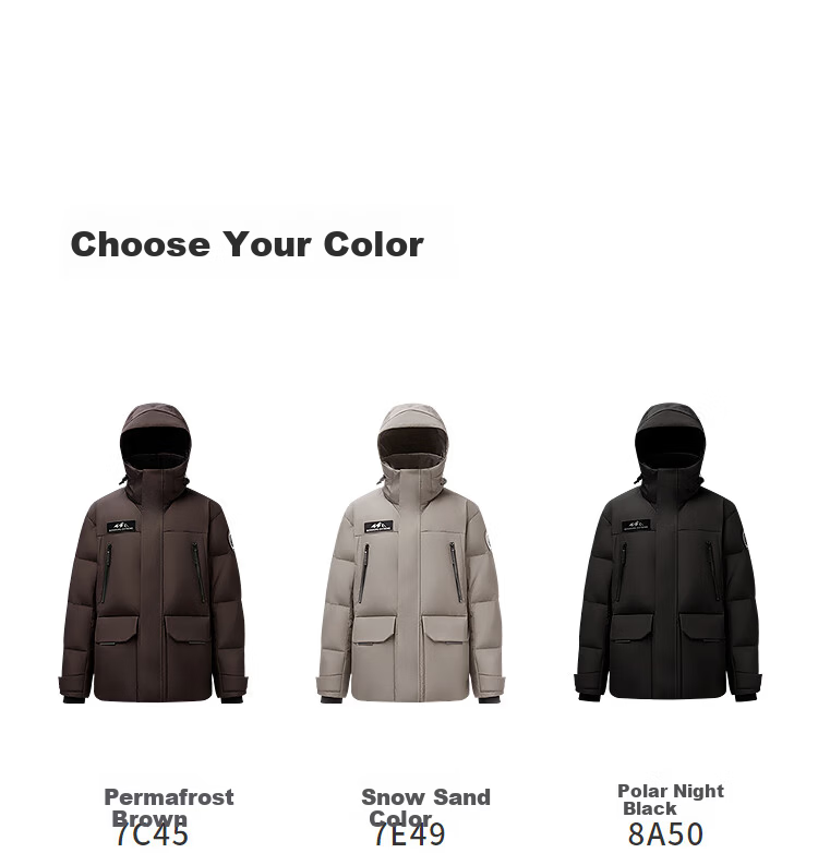 BOSIDENG Off-Season Extreme Cold Goose Down Thickened Hooded Unisex Couple Ultimate Warmth Mall Same Style Down Jacket 22