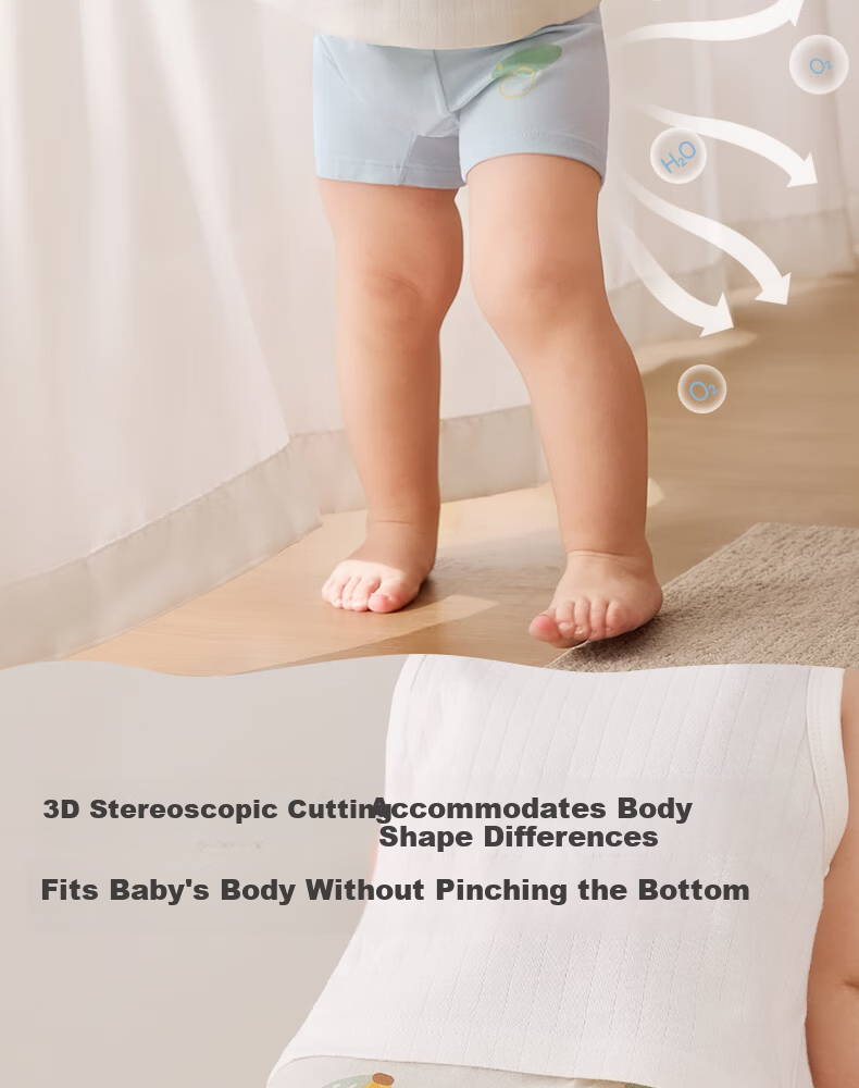 October Crystal Children's Underwear Boys and Girls Baby Boxer Shorts 7A Antibacterial Class A 15