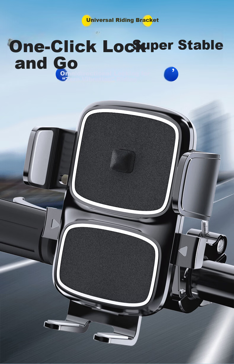 KOVOL Cycling Phone Mount for Bicycles, Electric Bikes, Mountain Bikes, E-Bikes, Motorcycles, Food Delivery, Shockproof Phone Holder 5