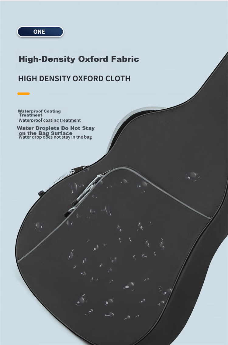 AODSK AB-G600 Guitar Bag Double Shoulder Thickened 40-41 Inch Acoustic Electric Guitar Carrying Case Classic Black 3