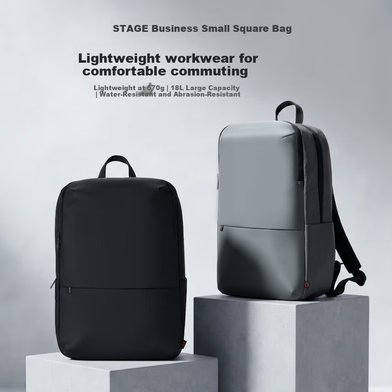 JD Jingzao Stage Upgraded Travel Commuter Large Capacity Laptop Backpack Black