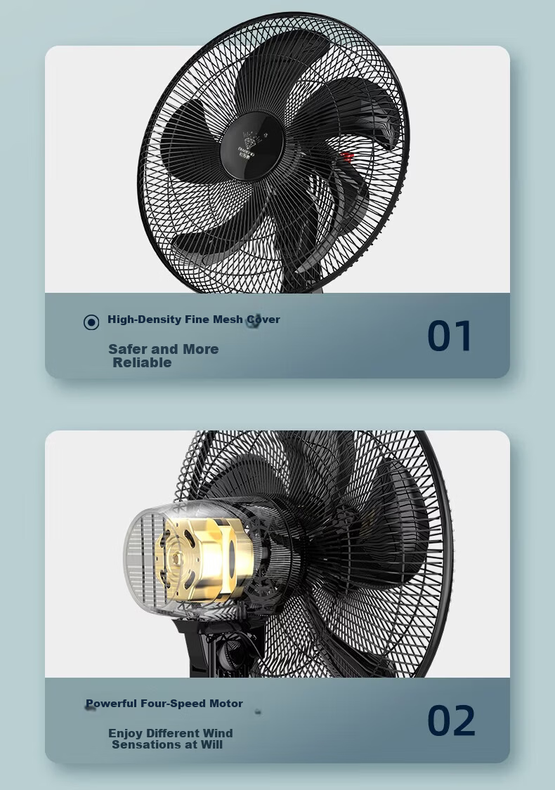 DIAMOND Floor Fan Home Use DC Inverter Energy Level 1 Copper Motor Standing Fan 7-Blade Quiet Energy-Saving Strong Wind Long-Distance Fan MX 22