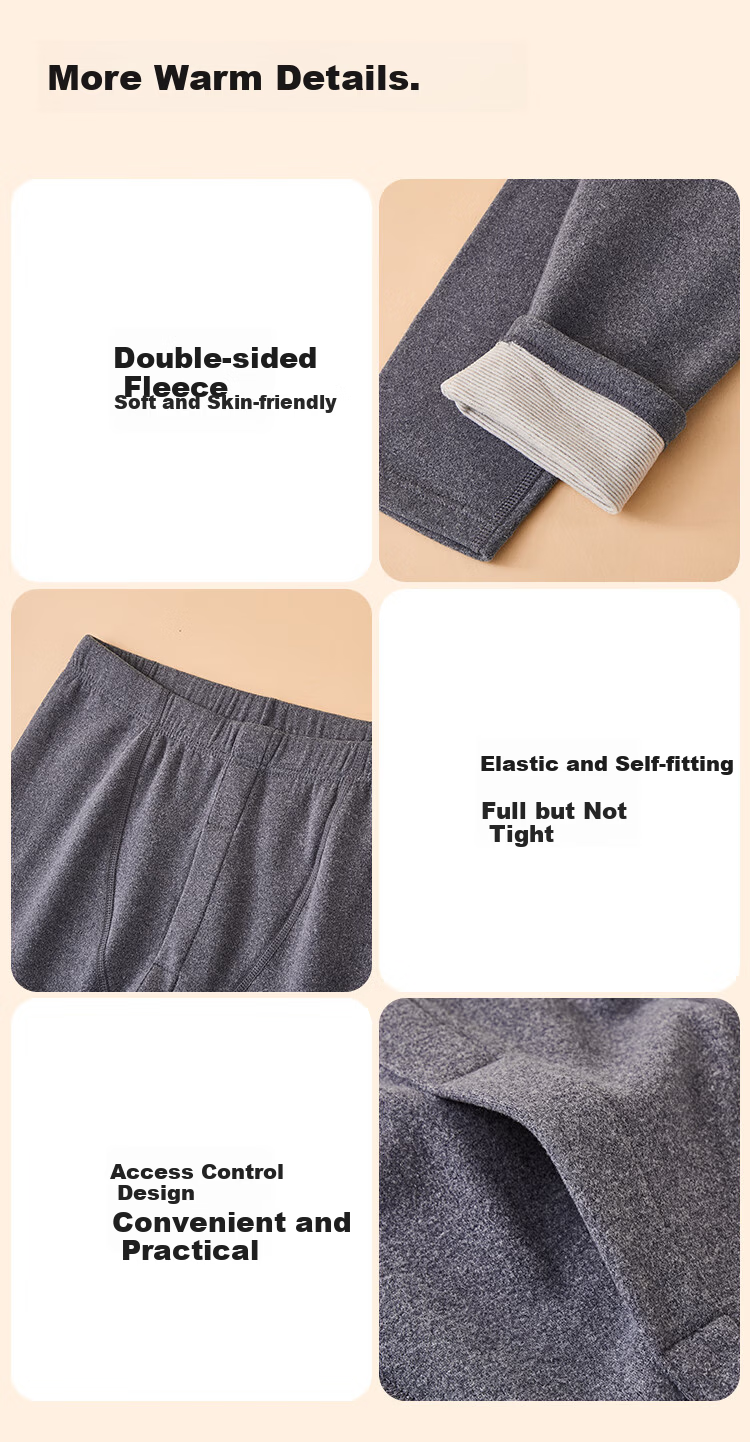 Yalu Women's Cashmere Silk Antibacterial Mite-Resistant Anti-Static Thermal German Velvet Warm Winter Long Johns Cotton Pants 9