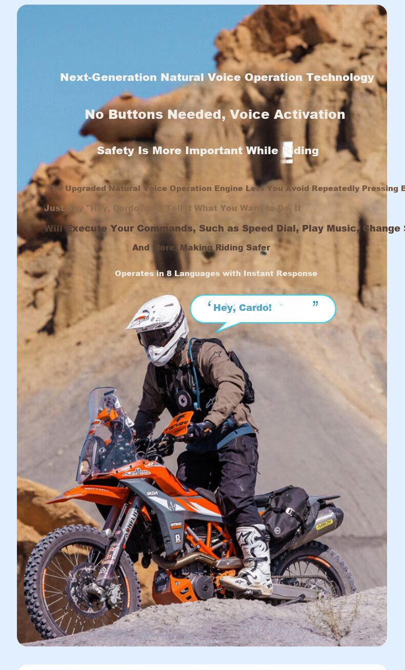 CARDO Motorcycle Helmet Bluetooth Headset DMC Connectivity Noise Cancelling JBL Sound Full and Half Helmet PACKTALK NEO 6