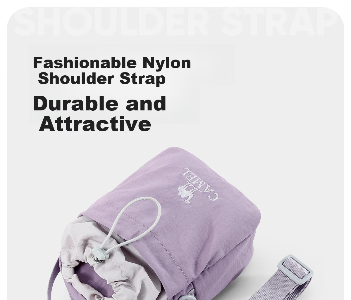CAMEL Fashion Lightweight Outdoor Hiking Crossbody Shoulder Bag Phone Bag Women's Water Bottle Bag 576BB35022 10