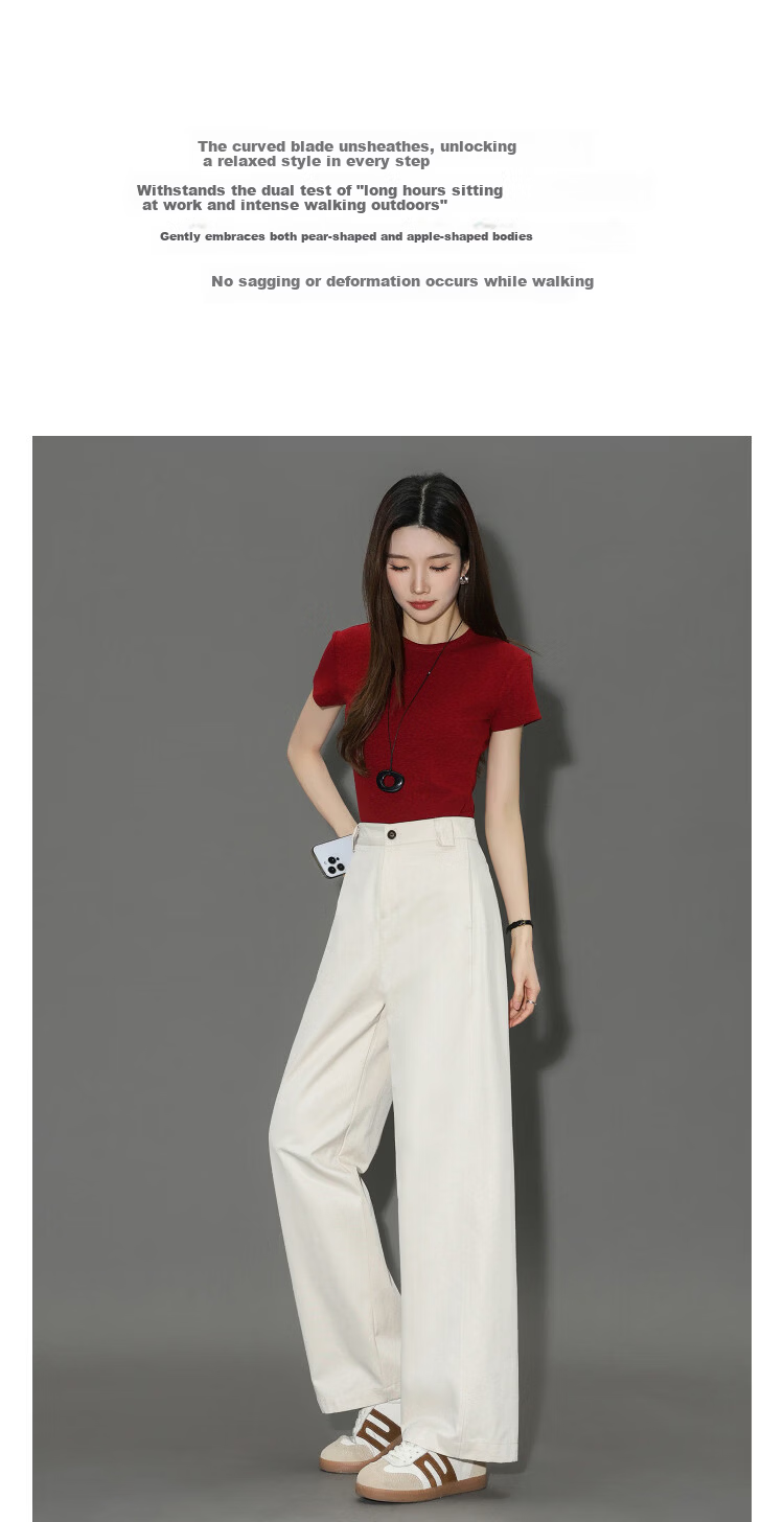 Demana [Cloud Oxygen Cotton Series] Spring Curved Blade Business Commuter Loose Slimming Casual Pants for Women Premium Feel 2